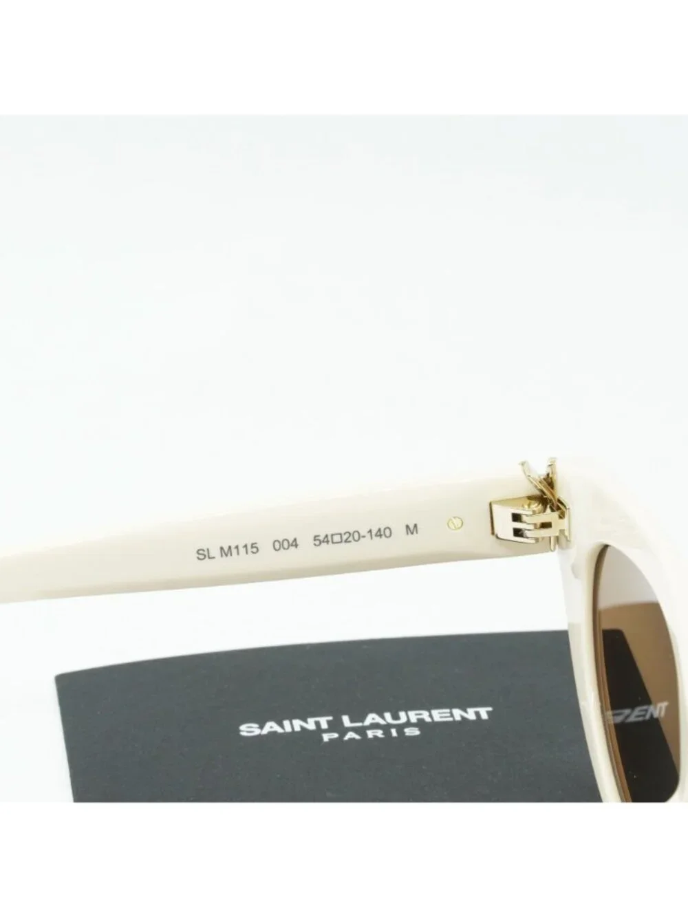 Saint Laurent SLM115 004 Cat Eye Sunglasses - Ivory / Brown
